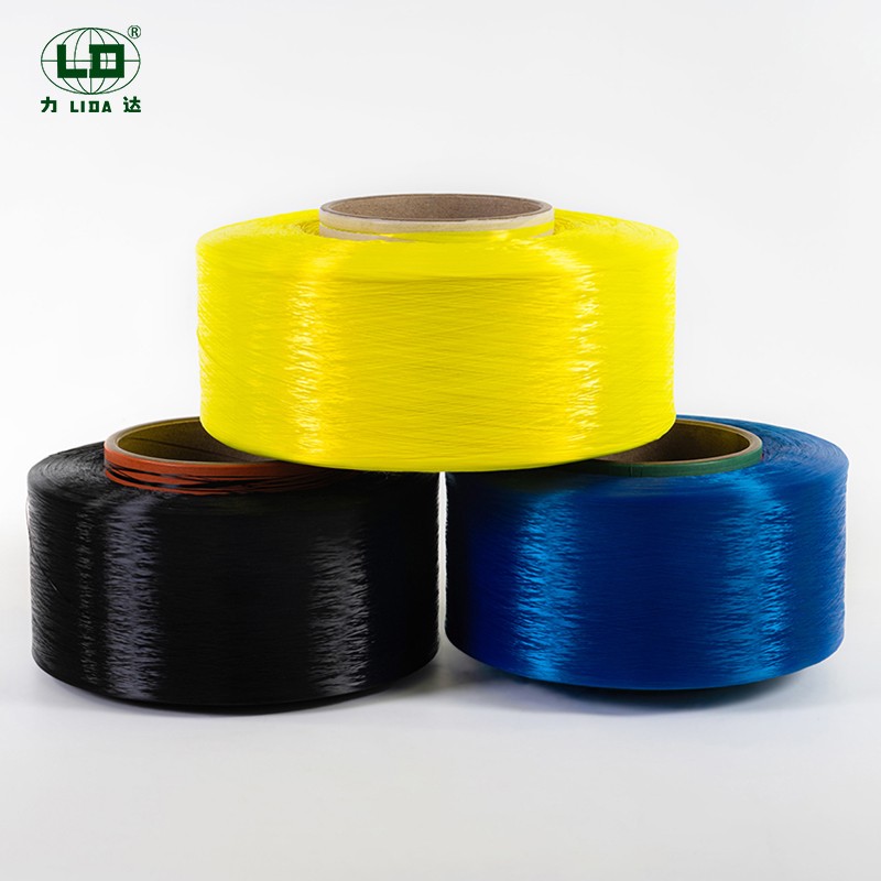 Yuqori chidamlilik past siqilishga qarshi UV polyester filamentli ip