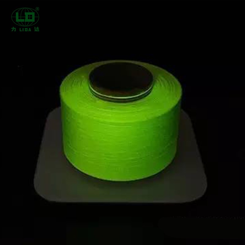 Yuqori chidamlilik past qisqarishli tungi porlash Polyester filamentli ip