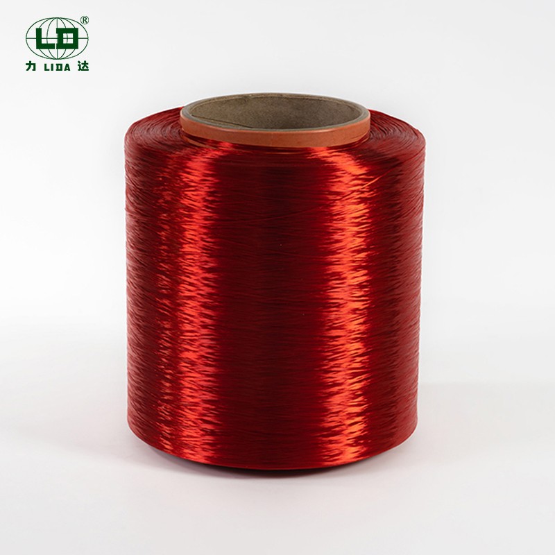 Yuqori chidamlilik past qisqarishli yarim zerikarli polyester filamentli ip
